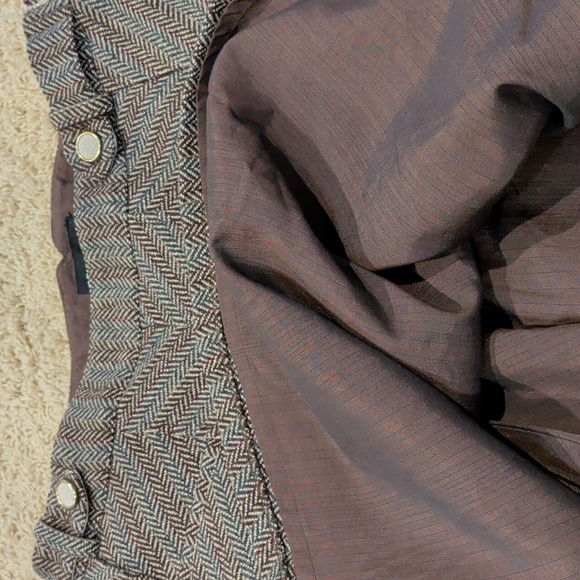 Emporio Armani Brown Herringbone Skirt 6 - Picture 5 of 5